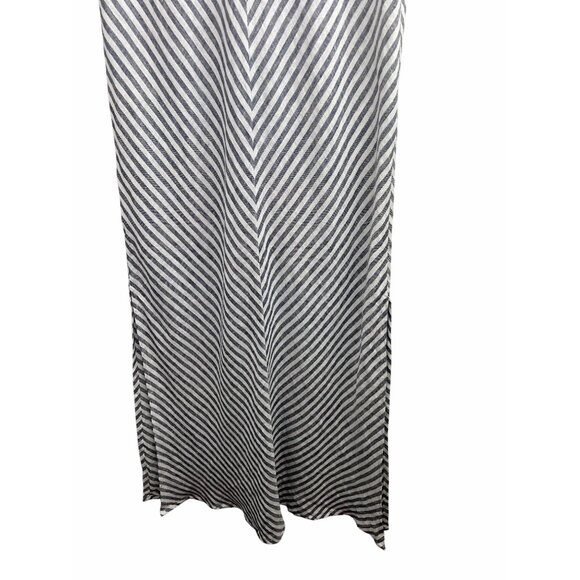 Joie Striped Sleeveless Maxi Dress With Back Tie Detail Medium - Picture 5 of 9